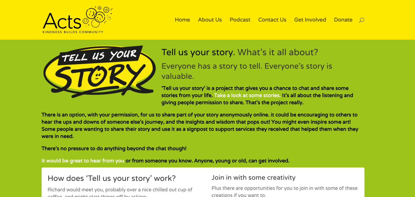 Tell us your story project