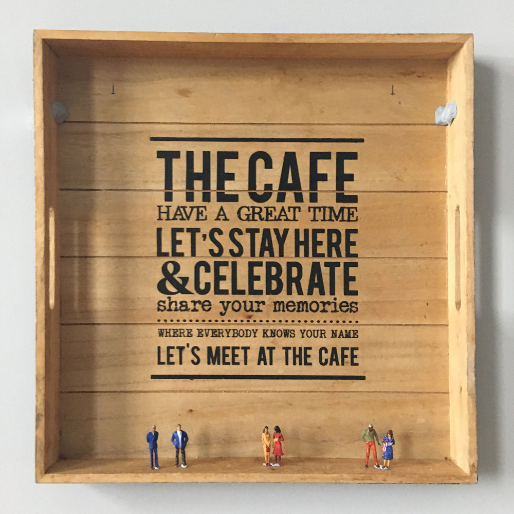 Gather (wooden tray with figures)